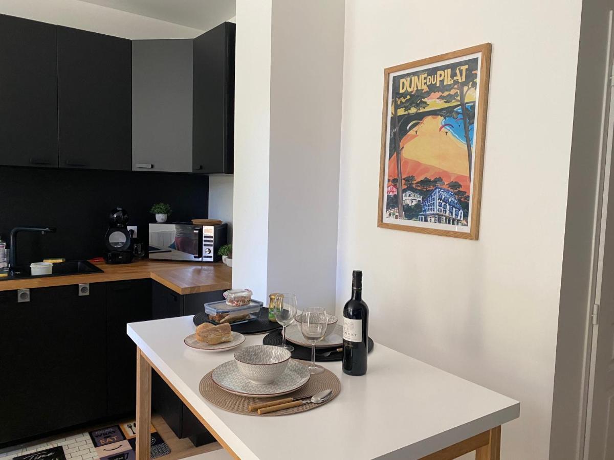 Charmant T2 Avec Exterieur Villa Deganne Arcachon Buitenkant foto